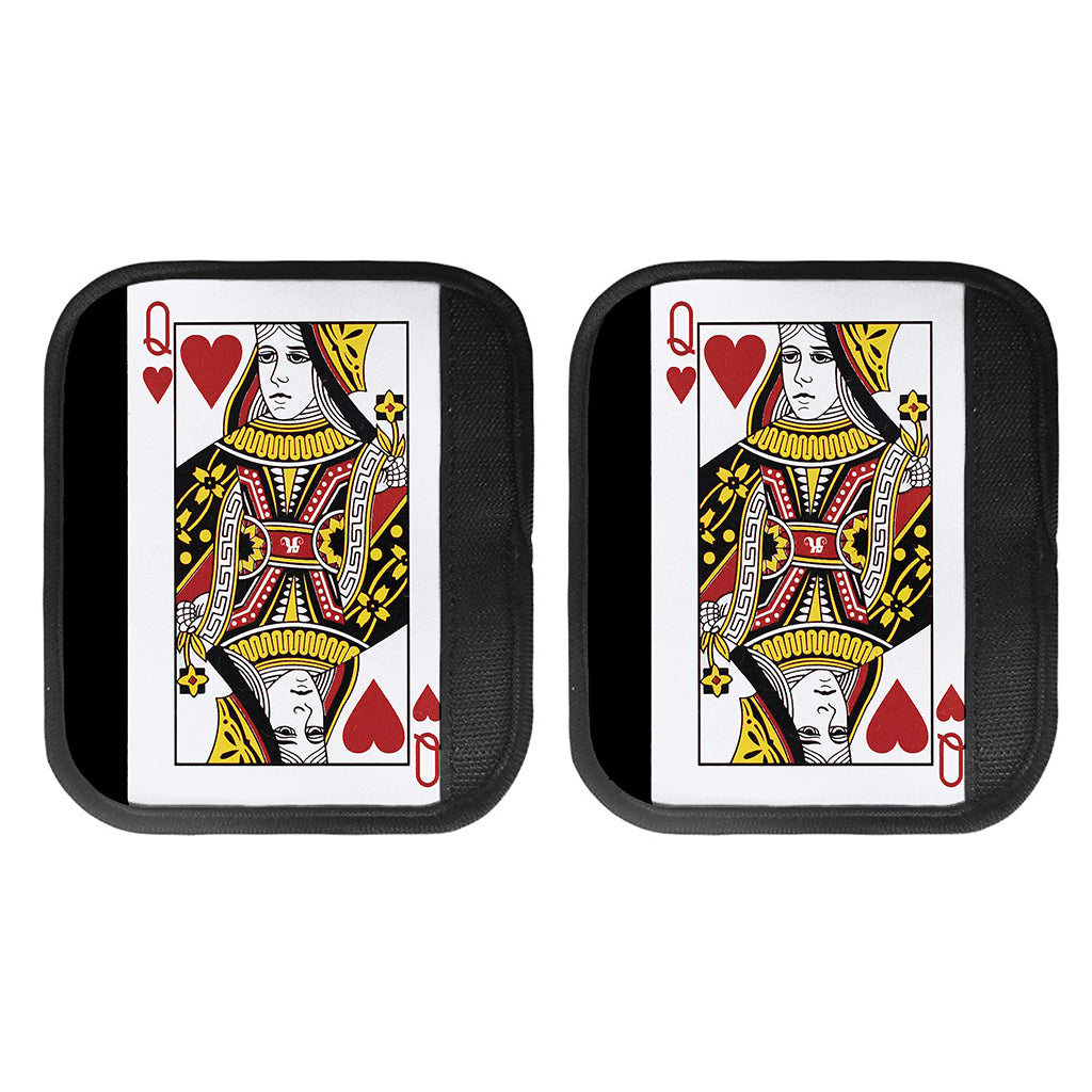 Queen Of Hearts Playing Card Print Handle Covers