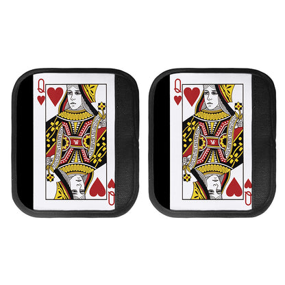 Queen Of Hearts Playing Card Print Handle Covers