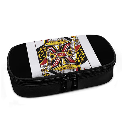 Queen Of Hearts Playing Card Print Insulin Cooler Travel Case