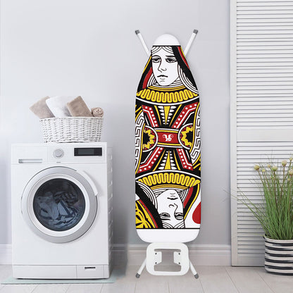 Queen Of Hearts Playing Card Print Ironing Board Cover