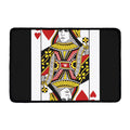 Queen Of Hearts Playing Card Print Kitchen Mat