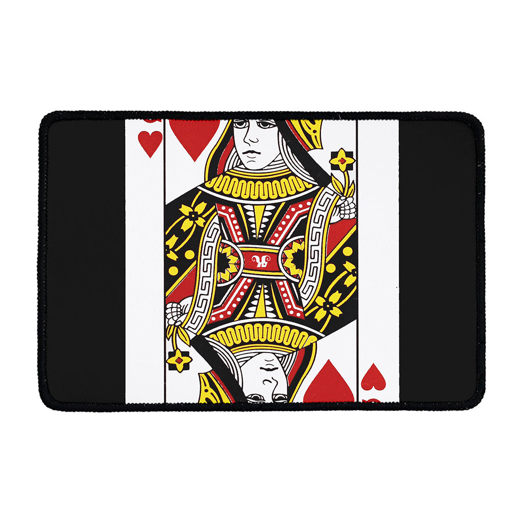 Queen Of Hearts Playing Card Print Kitchen Mat
