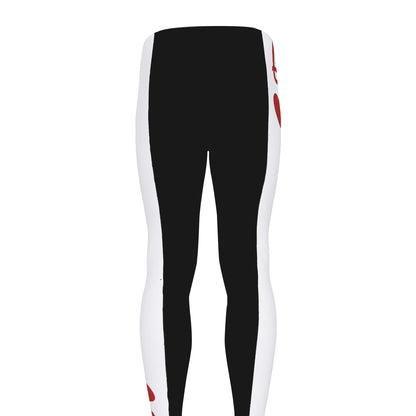 Queen Of Hearts Playing Card Print Men's leggings