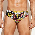 Queen Of Hearts Playing Card Print Men's Swim Briefs