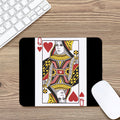 Queen Of Hearts Playing Card Print Mouse Pad