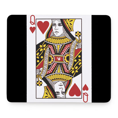 Queen Of Hearts Playing Card Print Mouse Pad
