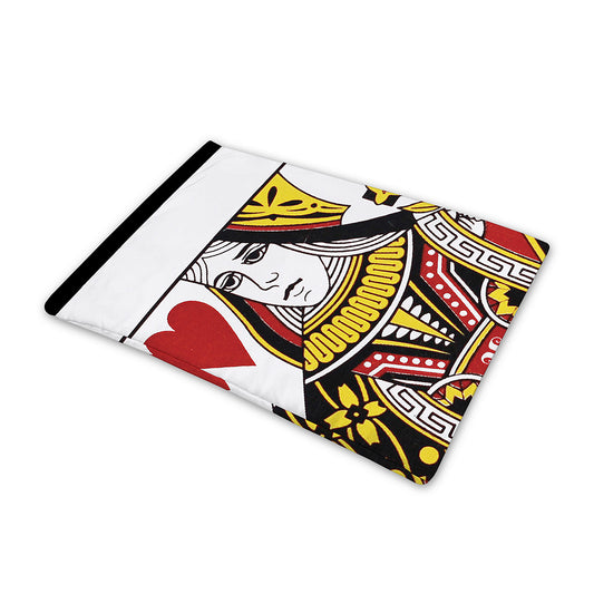 Queen Of Hearts Playing Card Print Pet Cooling Mat Cover