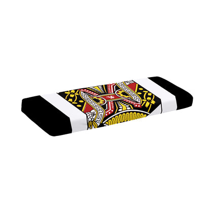 Queen Of Hearts Playing Card Print Piano Keyboard Cover