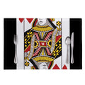 Queen Of Hearts Playing Card Print Placemat