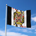 Queen Of Hearts Playing Card Print Polyester Flag