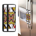Queen Of Hearts Playing Card Print Refrigerator Handle Covers