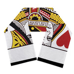 Queen Of Hearts Playing Card Print Scarf