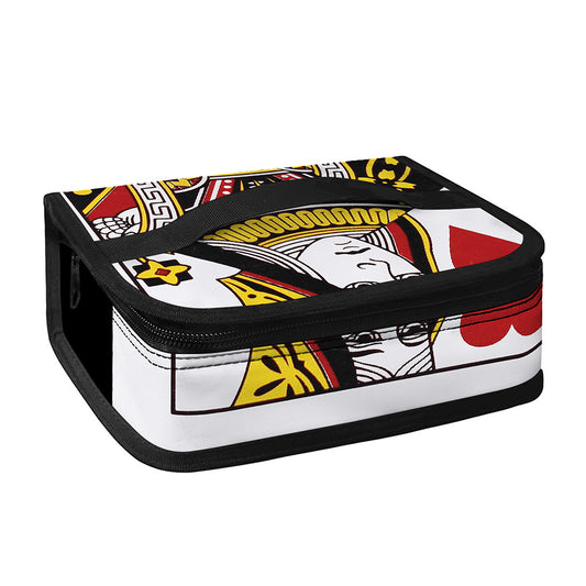 Queen Of Hearts Playing Card Print Small Lunch Bag