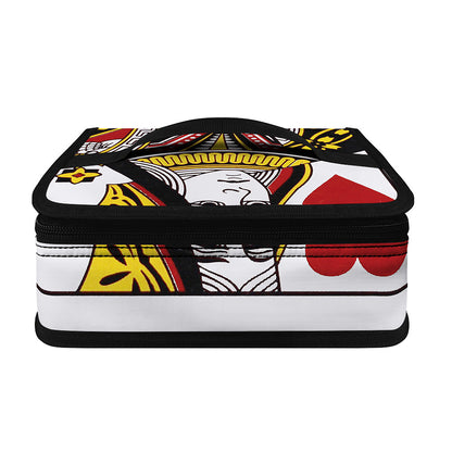 Queen Of Hearts Playing Card Print Small Lunch Bag