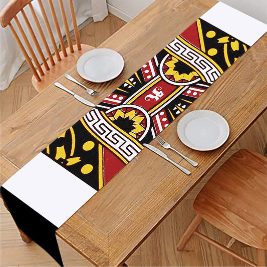 Queen Of Hearts Playing Card Print Table Runner