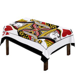 Queen Of Hearts Playing Card Print Tablecloth