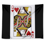 Queen Of Hearts Playing Card Print Tapestry
