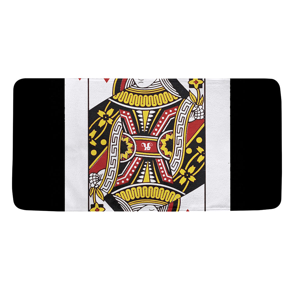 Queen Of Hearts Playing Card Print Towel