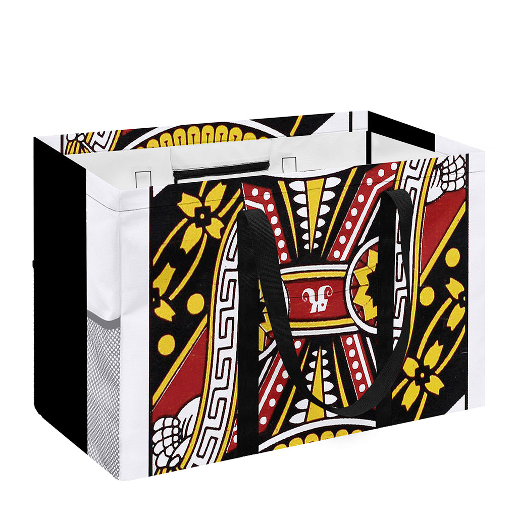 Queen Of Hearts Playing Card Print Utility Tote Bag