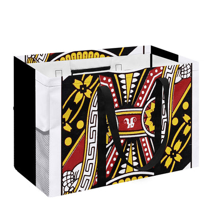 Queen Of Hearts Playing Card Print Utility Tote Bag