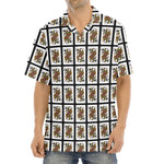 Queen Of Spades Pattern Print Aloha Shirt