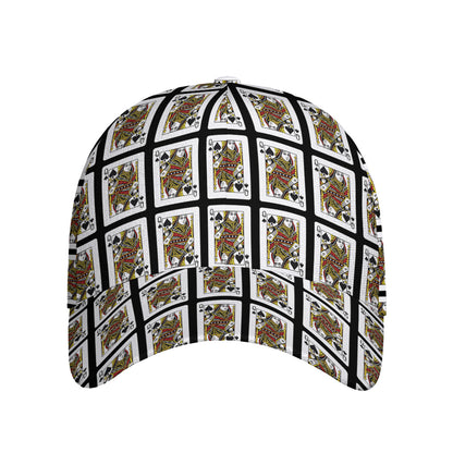 Queen Of Spades Pattern Print Baseball Cap