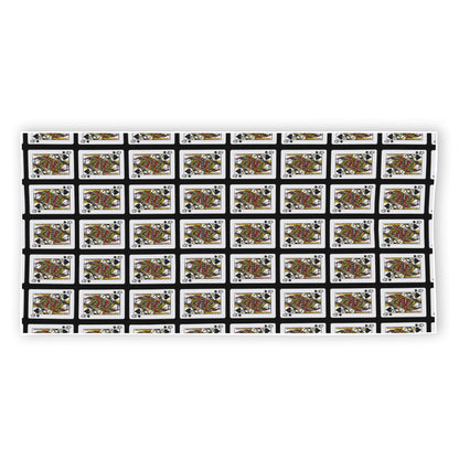 Queen Of Spades Pattern Print Beach Towel