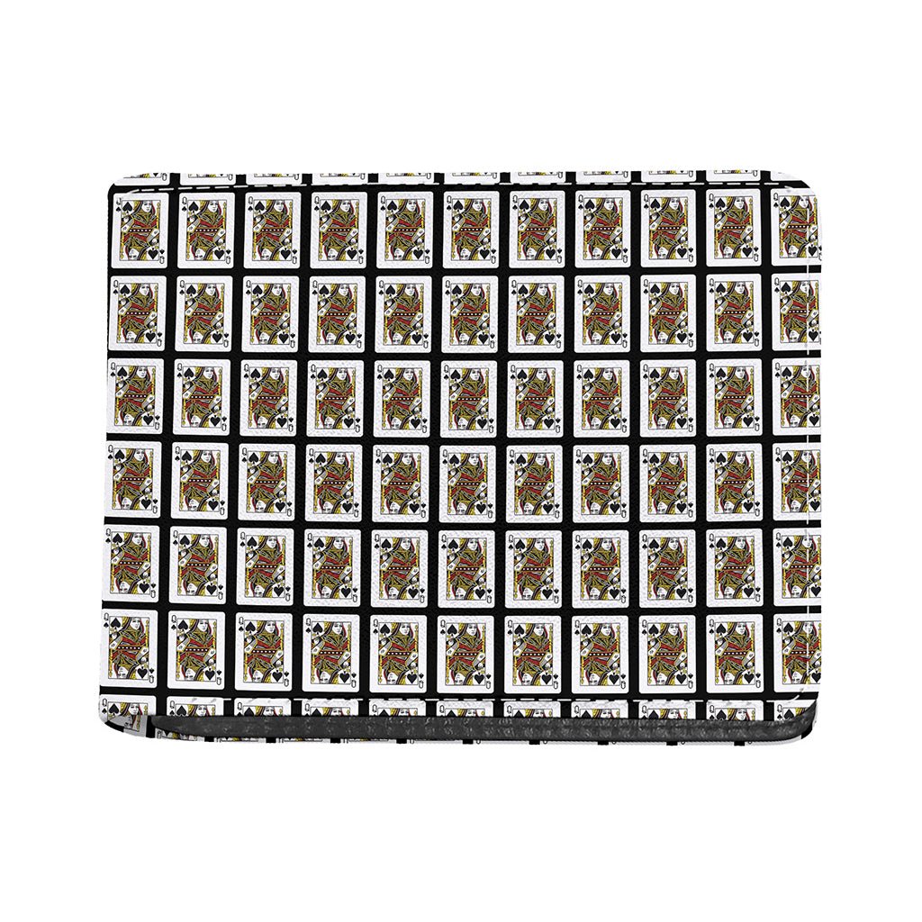 Queen Of Spades Pattern Print Bifold Wallet