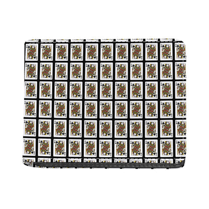 Queen Of Spades Pattern Print Bifold Wallet