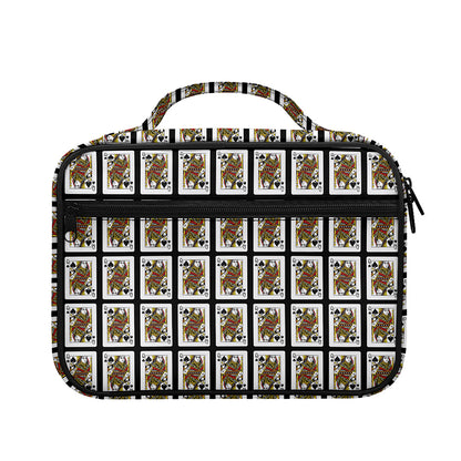 Queen Of Spades Pattern Print Briefcase Bible Bag