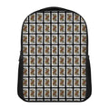 Queen Of Spades Pattern Print Casual Backpack