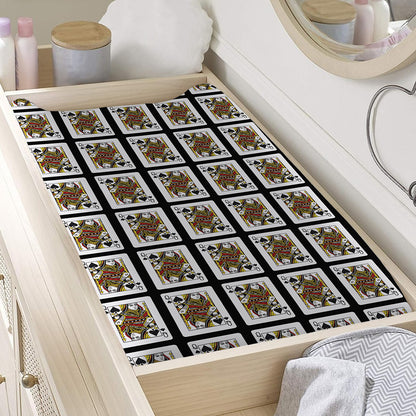 Queen Of Spades Pattern Print Changing Pad Cover