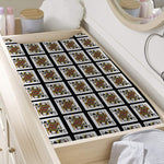 Queen Of Spades Pattern Print Changing Pad Cover