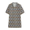 Queen Of Spades Pattern Print Cotton Hawaiian Shirt