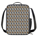 Queen Of Spades Pattern Print Crossbody Lunch Bag