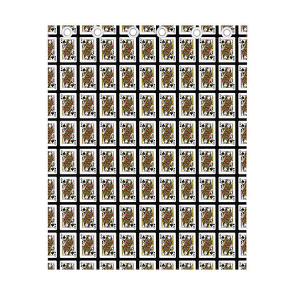 Queen Of Spades Pattern Print Curtain
