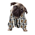 Queen Of Spades Pattern Print Dog Zip Up Hoodie
