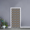 Queen Of Spades Pattern Print Door Sticker
