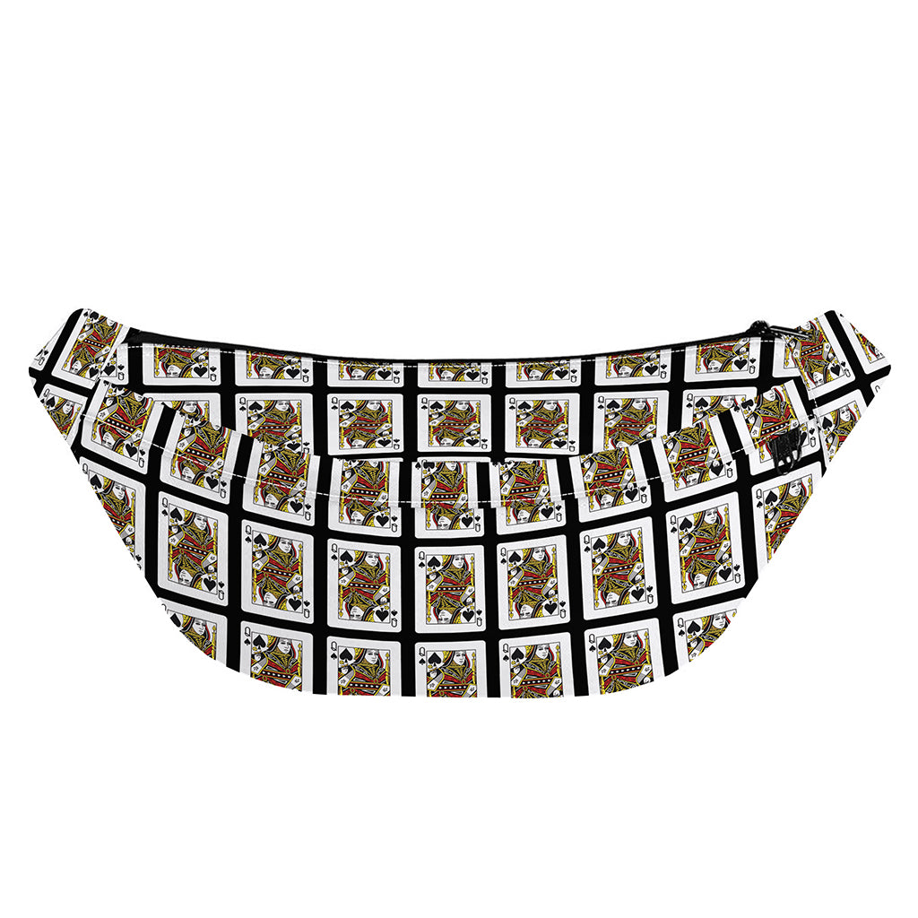 Queen Of Spades Pattern Print Fanny Pack