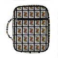 Queen Of Spades Pattern Print Front Pocket Bible Bag