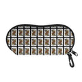 Queen Of Spades Pattern Print Glasses Case