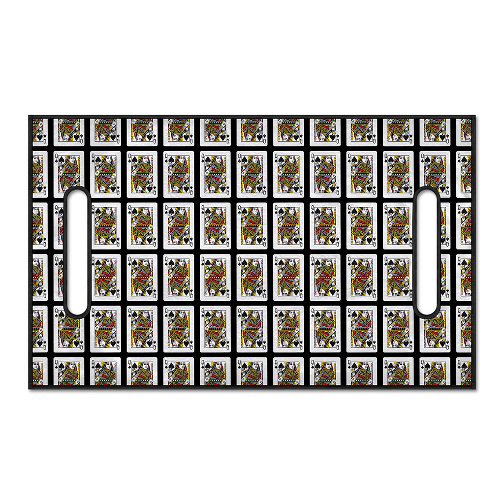 Queen Of Spades Pattern Print Golf Cart Seat Cover