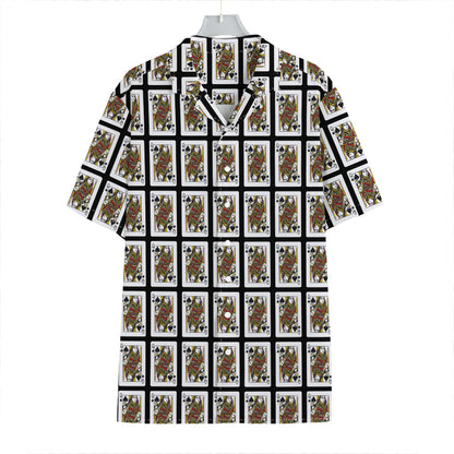 Queen Of Spades Pattern Print Hawaiian Shirt