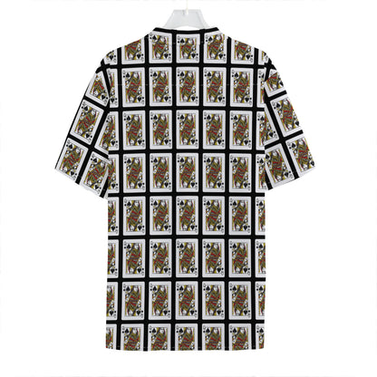 Queen Of Spades Pattern Print Hawaiian Shirt