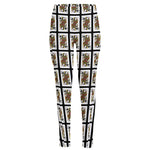 Queen Of Spades Pattern Print High-Waisted Pocket Leggings