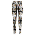 Queen Of Spades Pattern Print High-Waisted Pocket Leggings