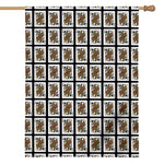 Queen Of Spades Pattern Print House Flag