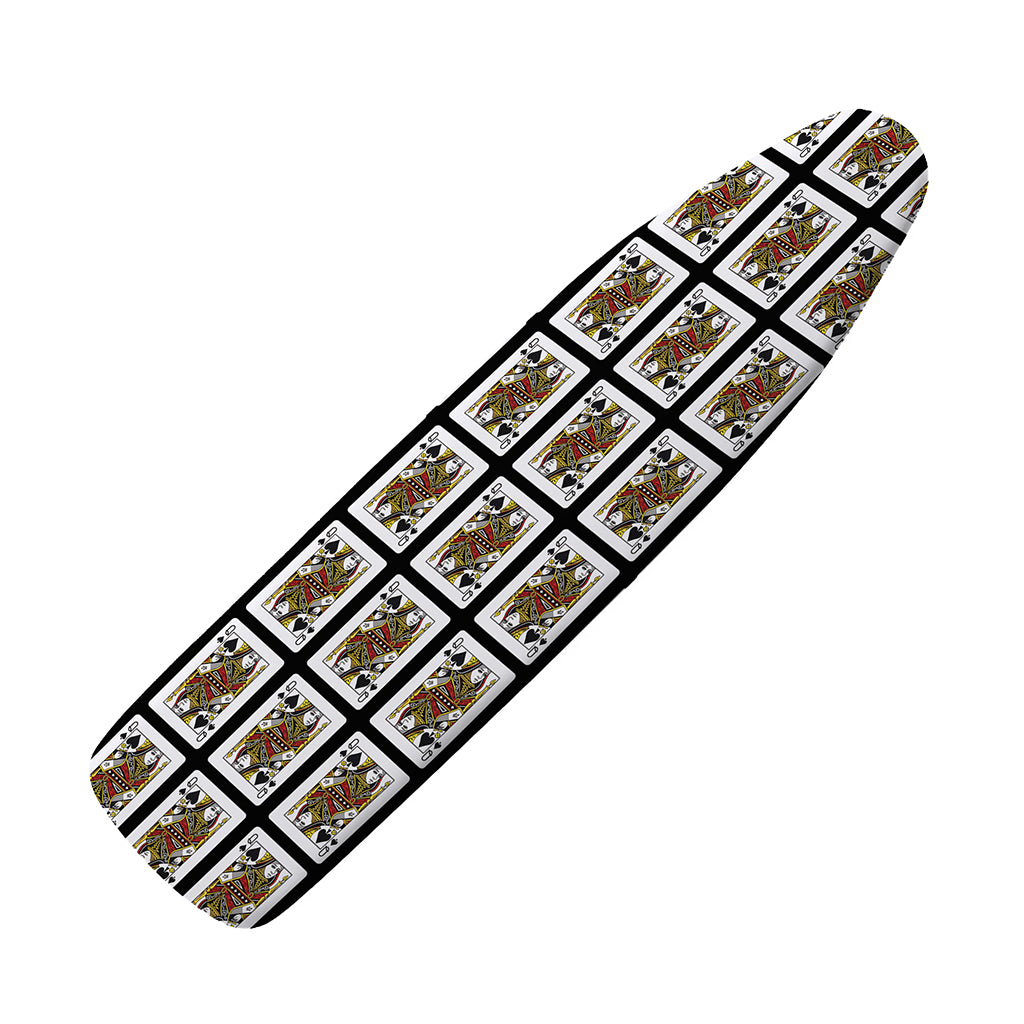 Queen Of Spades Pattern Print Ironing Board Cover