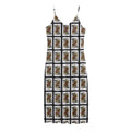 Queen Of Spades Pattern Print Jersey Midi Cami Dress