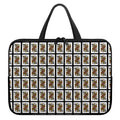 Queen Of Spades Pattern Print Laptop Sleeve With Handle